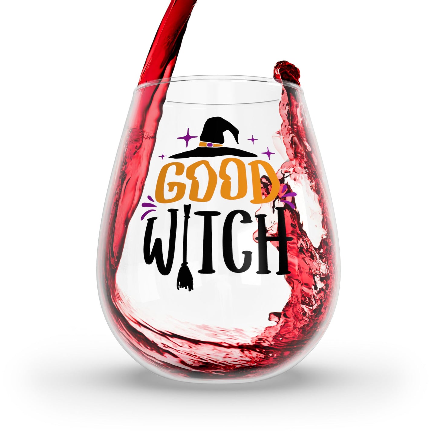 Good Witch Stemless Wine Glass