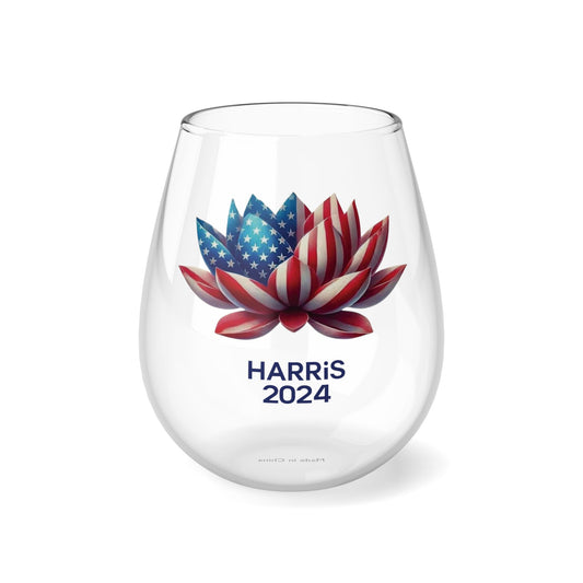 Harris 2024 Lotus Flower Stemless Wine Glass