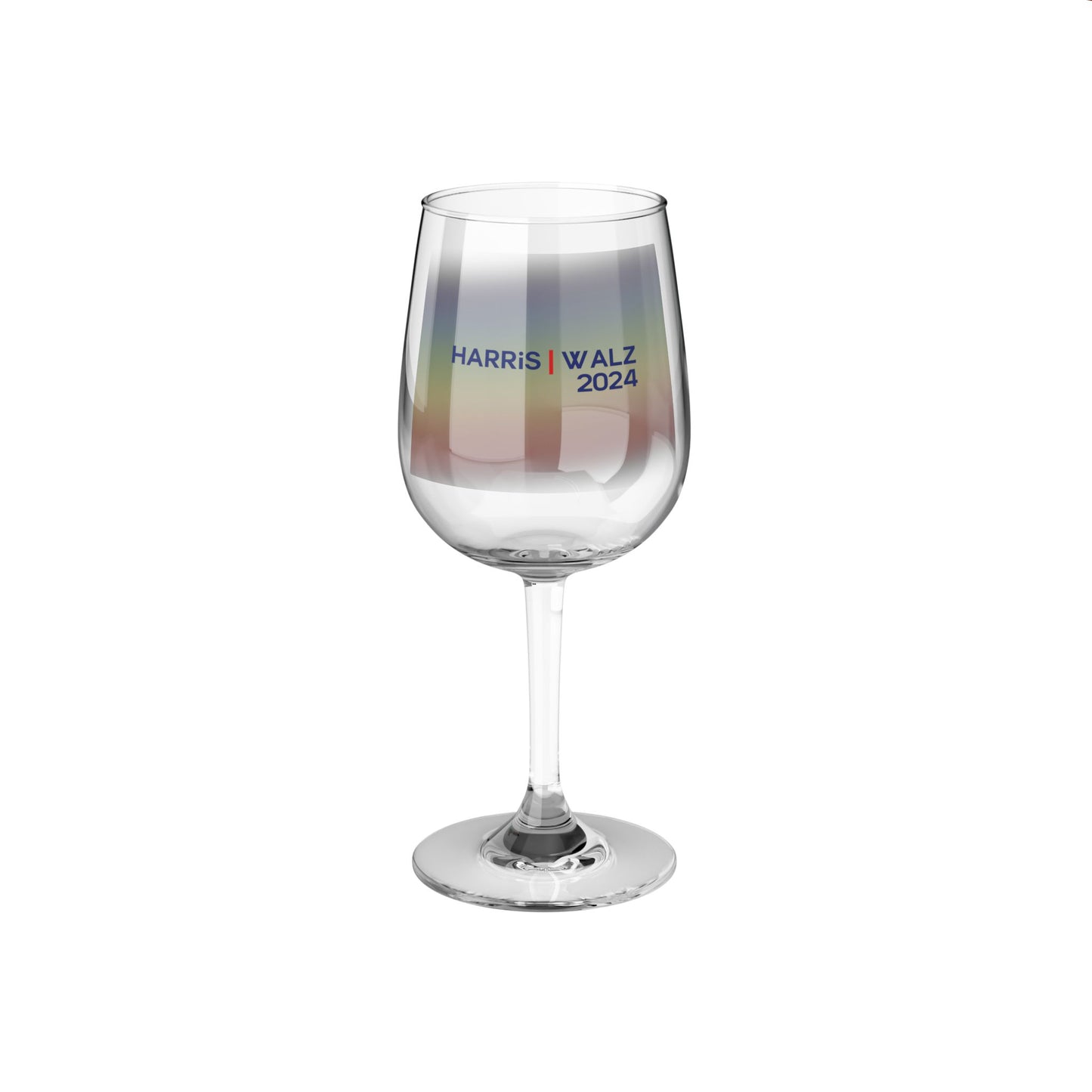 Harris/Walz 2024 Rainbow Wine Glass, 12oz