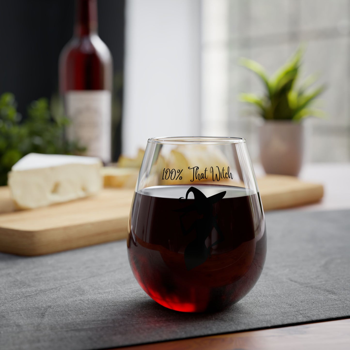 100% That Witch Wine Stemless Wine Glass