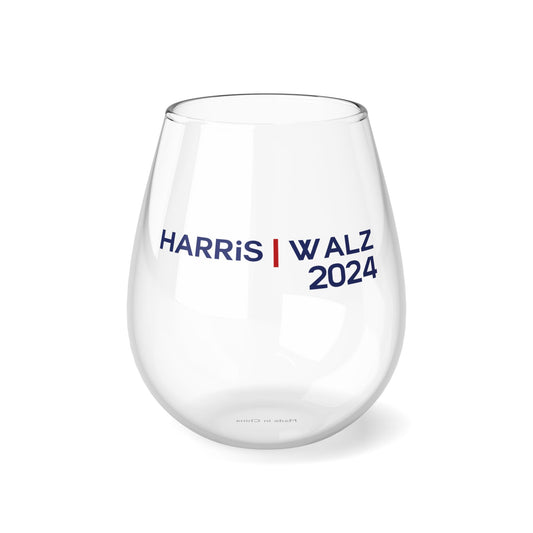 Harris/Walz 2024 Stemless Wine Glass