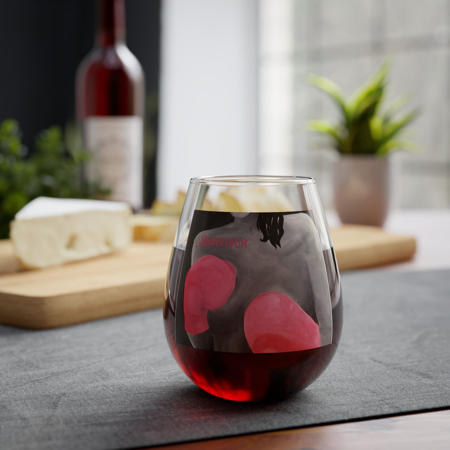 Survivor Stemless Wine Glass