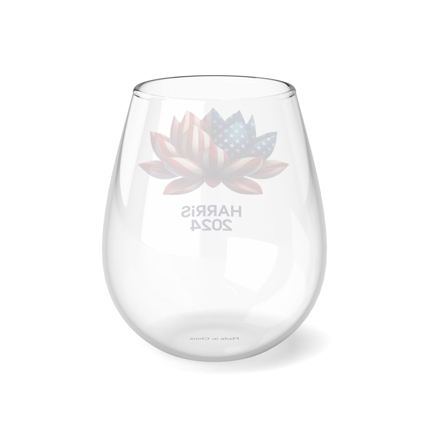 Harris 2024 Lotus Flower Stemless Wine Glass