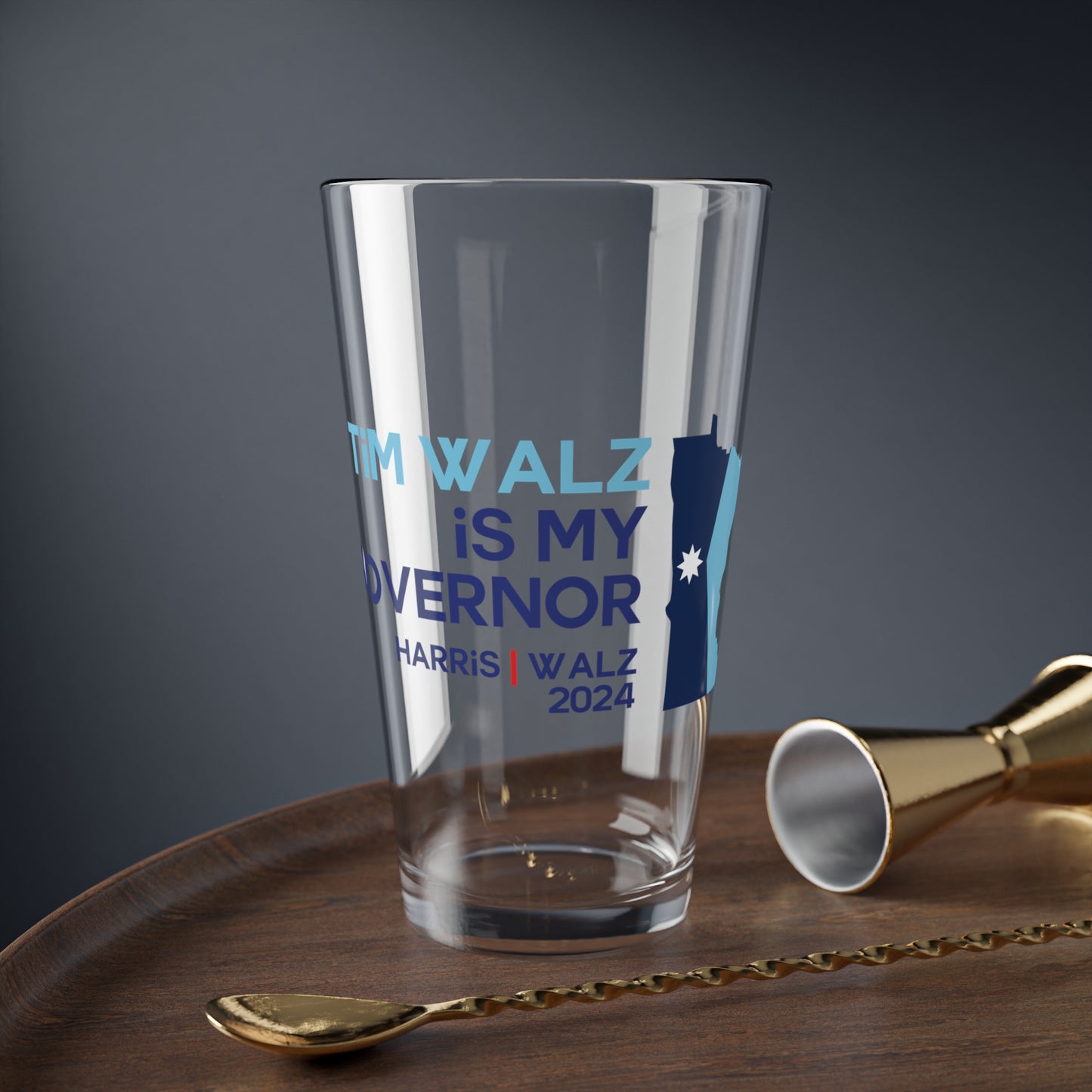 Tim Walz is My Governor Pint Glass, 16oz