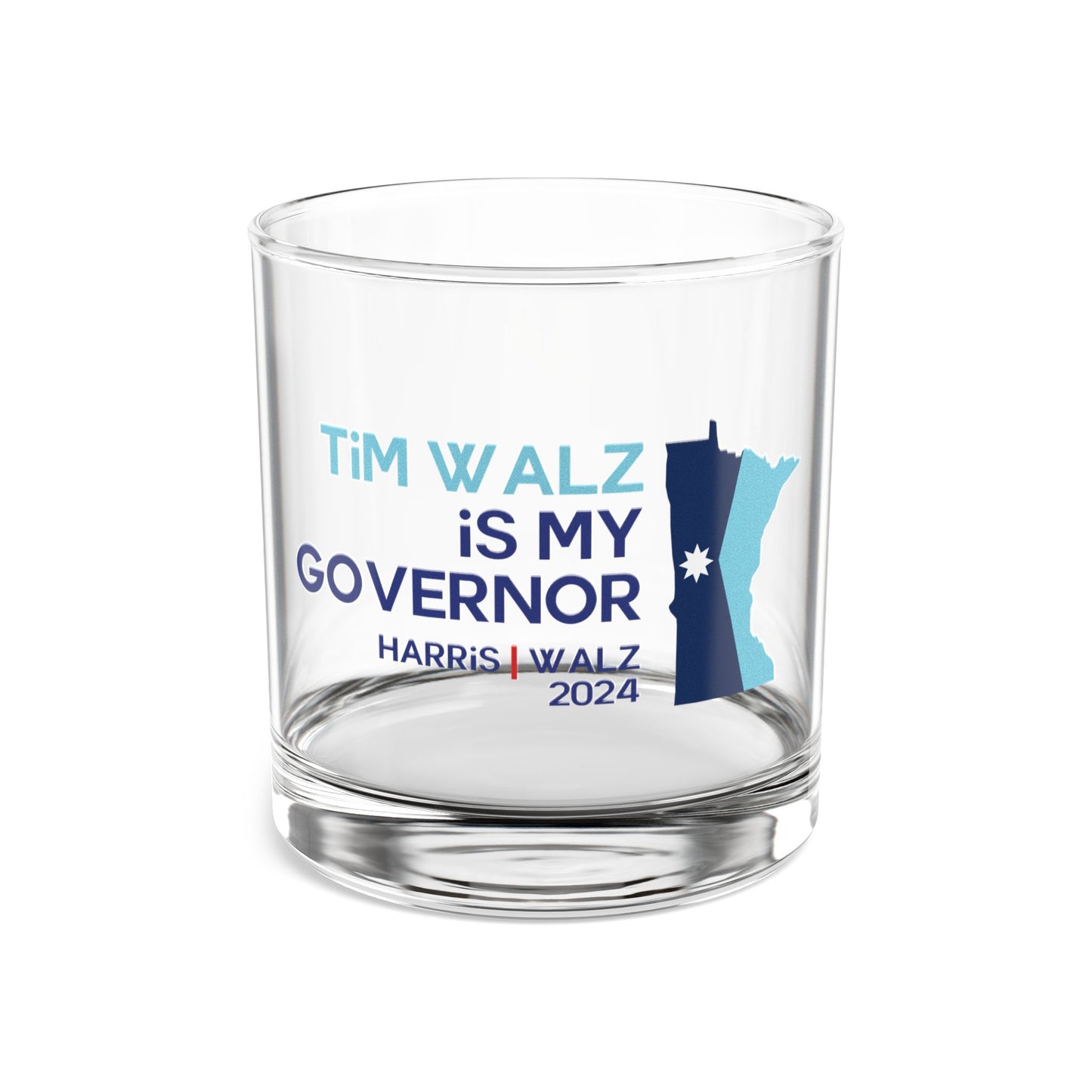 Tim Walz is My Governor Rocks Glass, 10oz