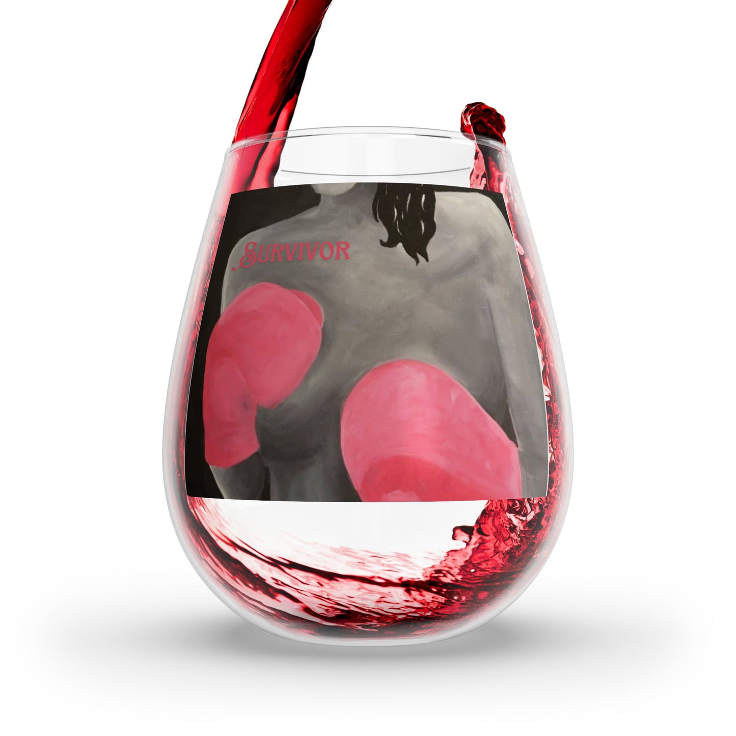 Survivor Stemless Wine Glass