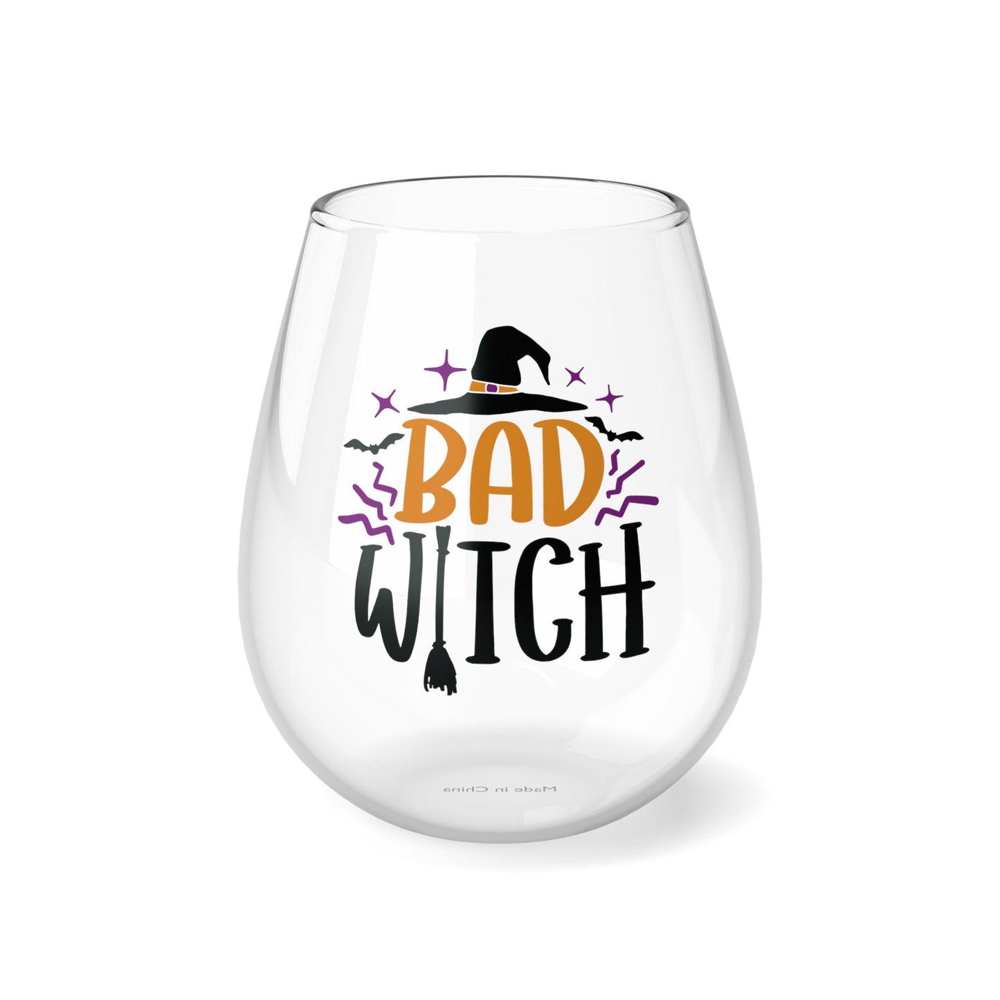 Bad Witch Stemless Wine Glass