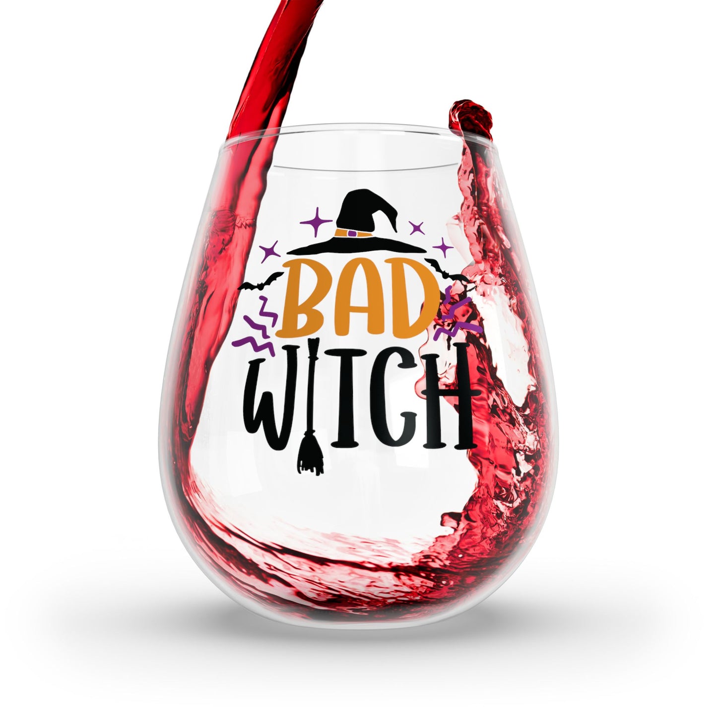 Bad Witch Stemless Wine Glass